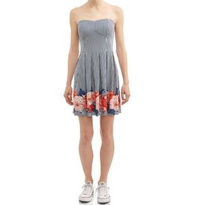 NB Strapless Foam Cup Dress - Striped, Halter, Convertible - NWT